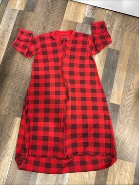 Red Buffalo Plaid Kids Sleep Sack with Front Zip